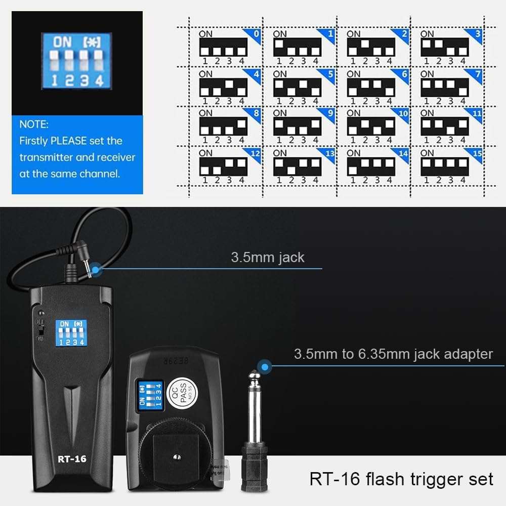 Godox Professional Studio Flash Kit for Photography, Strobe Lights Softbox Lighting Kit, 2x180W 5600K Compact Monolights with Flash Trigger, Softbox, Light Stands - Image 6