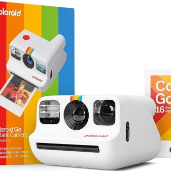 Go Generation 2 – Mini Instant Camera + Film Bundle (16 Photos Included) – White (6282)